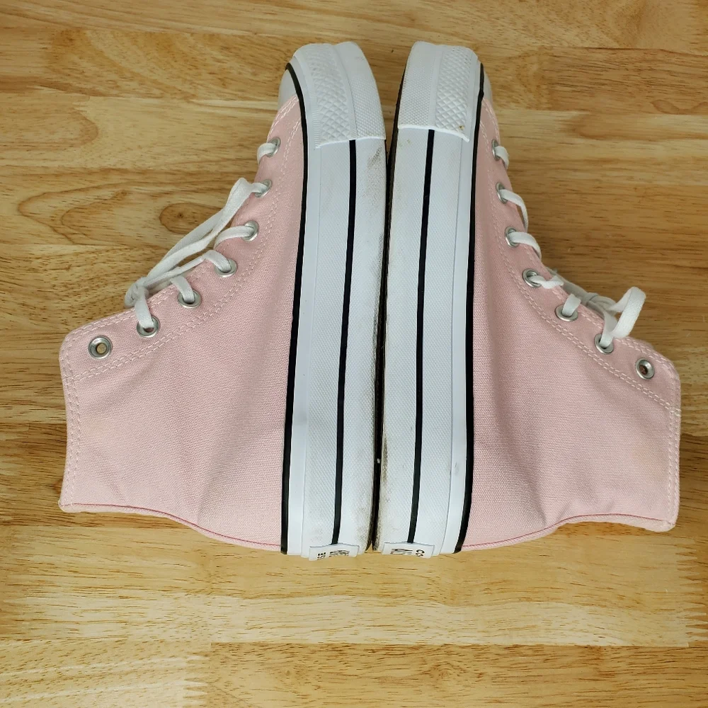 Converse Chuck Taylor All Star Lift Platform Sneakers Womens Size 9 Pink - Picture 8 of 13